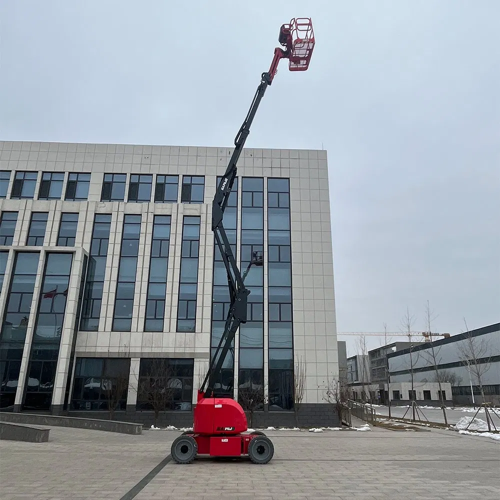 14m-40m Articulated Towable Boom Lift Trailer Mounted Cherry Picker Man Lift for Sale