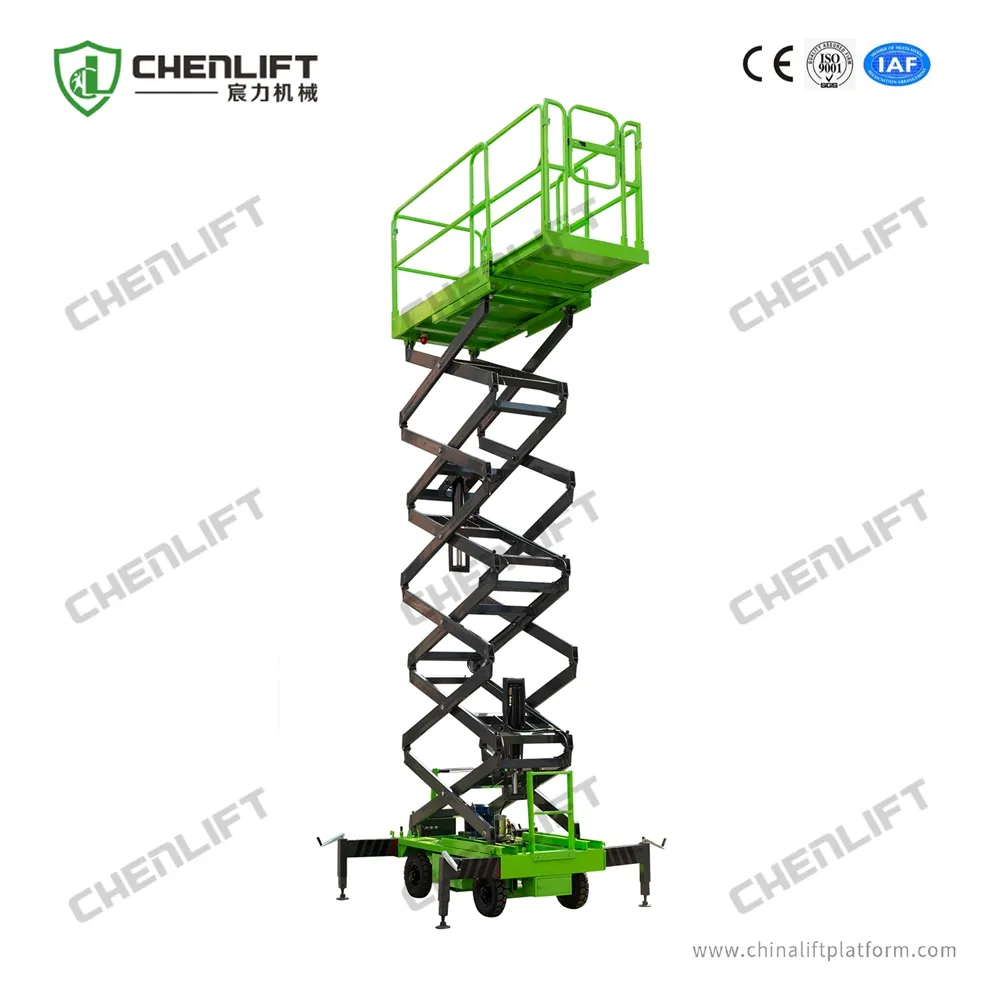 16m Manual Pushing Mobile Elevated Work Platform