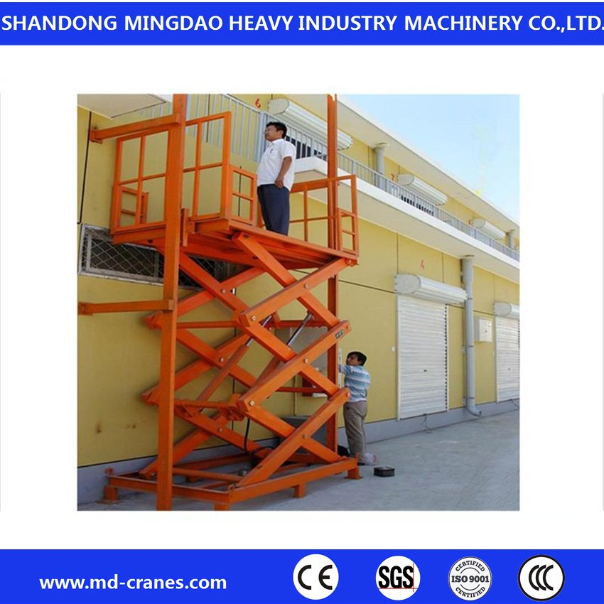 The Self-Propelled Hydraulic Mobile Scissor Lift with Factory Striaghtly Price