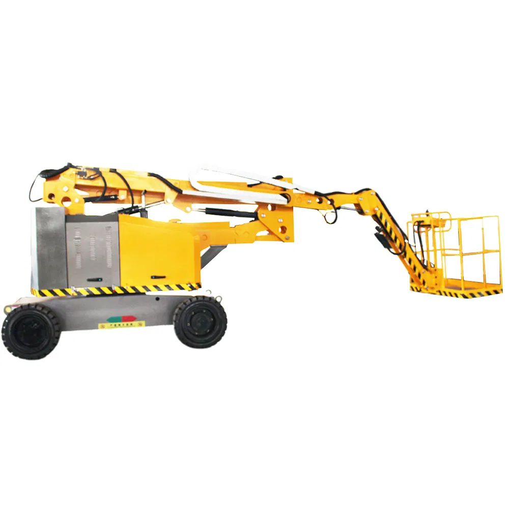 10-22m Boom Telescopic Lift 2-3 Person Aerial Work Truck Hydraulic Diesel Curved Arm Elevator Boom Lift