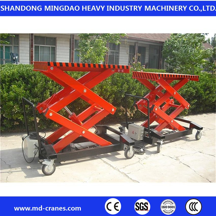 The Self-Propelled Hydraulic Mobile Scissor Lift with Factory Striaghtly Price