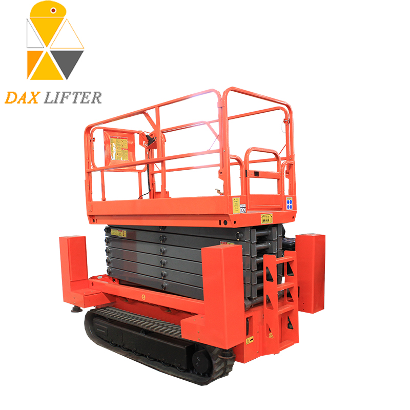 Good Standard Rough Terrain Crawler Type Scissor Lift Table for Construction