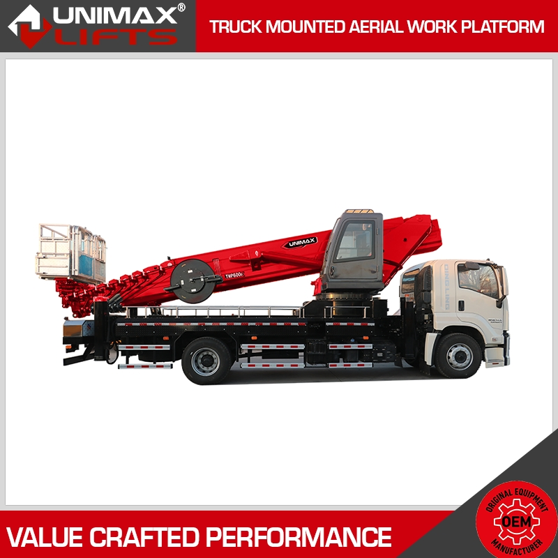 Innovative Haulotte Genie Jlg Tadano Dinolift Elliott 20m 30m 35m 40m 45m 60m Mobile Work Platform Truck Mounted Lift Aerial Boom Truck Elevated Work Platform