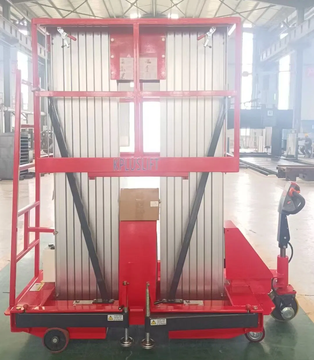 Kpluslift Aluminum Alloy Lift Single &amp; Double Mast Mobile Elevated Work Platform