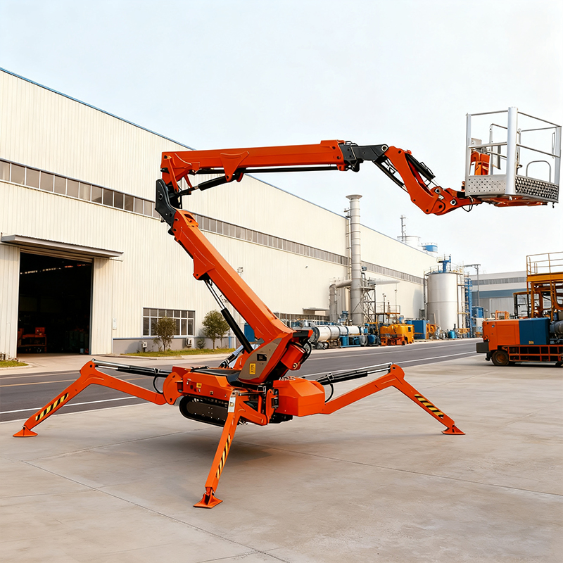 15m 18m 20m 26m High Level Maintenance Work Electric Articulated Hydraulic Telescopic Work Platform Cherry Picker Small Crawler Crane Boom Aerial Spider Lift