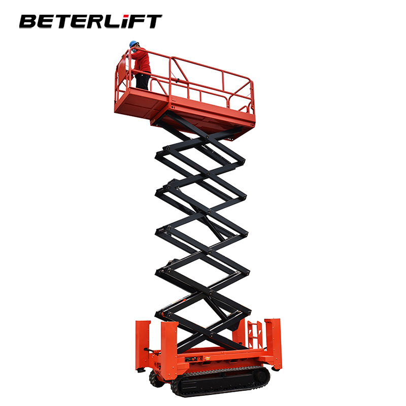 Tracked Scissor Lift Electric Rough Terrain Crawler Scissor Lift