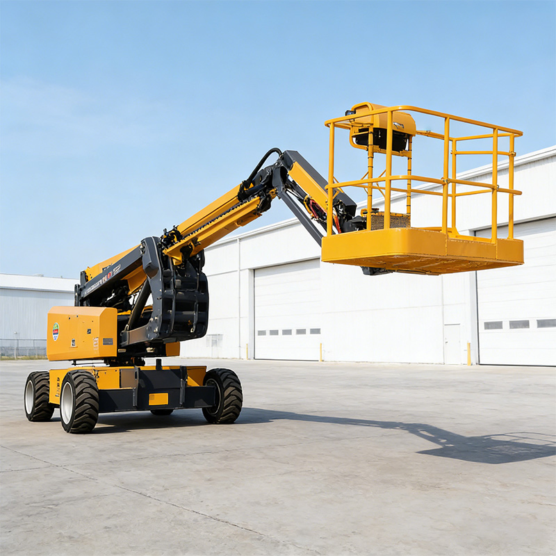 Self-Propelled Compact Aerial Work Platform for Urban Construction