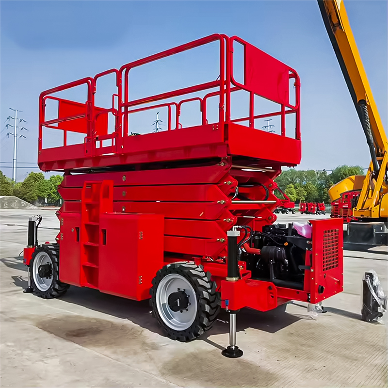 18m Hydraulic Drive, CE Approved Diesel Scissor Lift for Sale