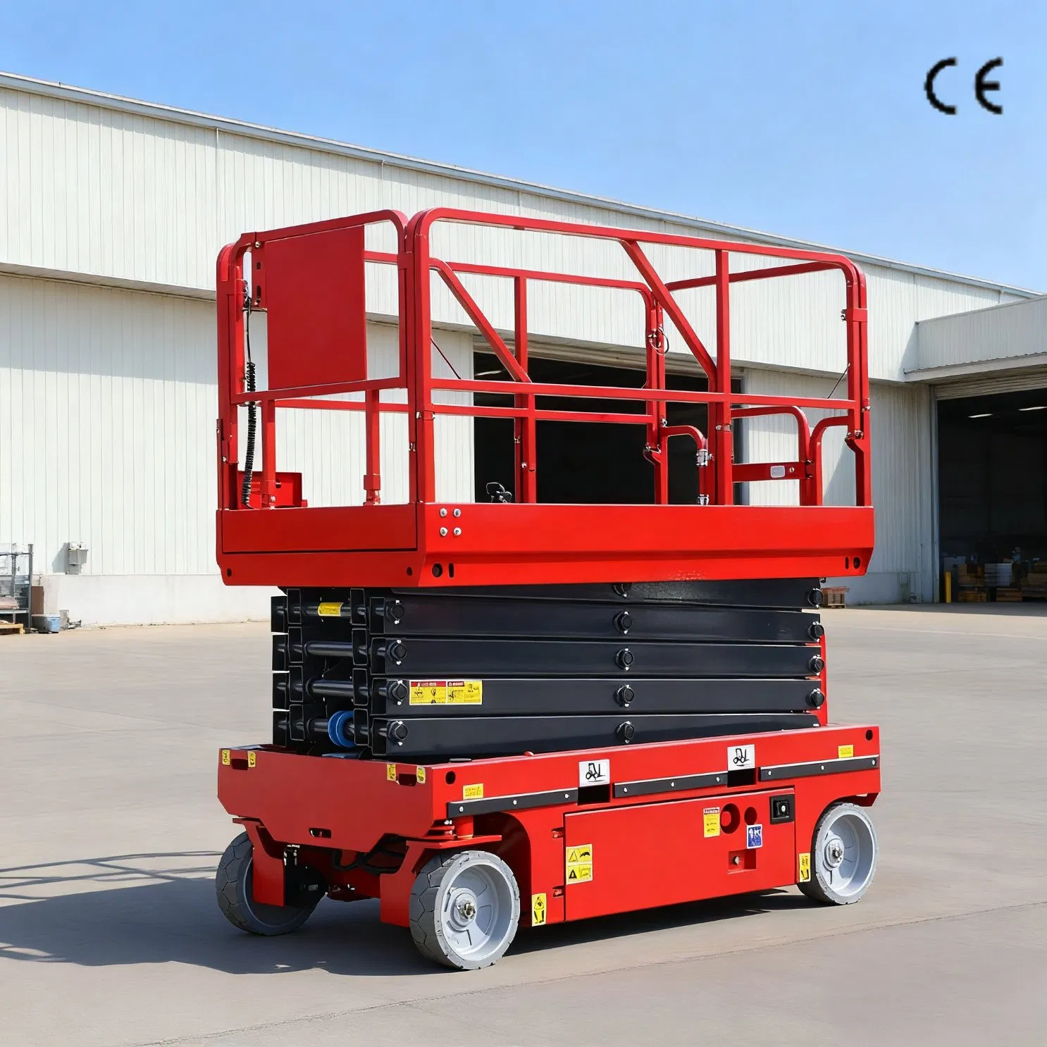 CE Certified Self Propelled Hydraulic Scissors Lift Table Made in China with Platform Heights of 6 M 8 M 12 M 16 M