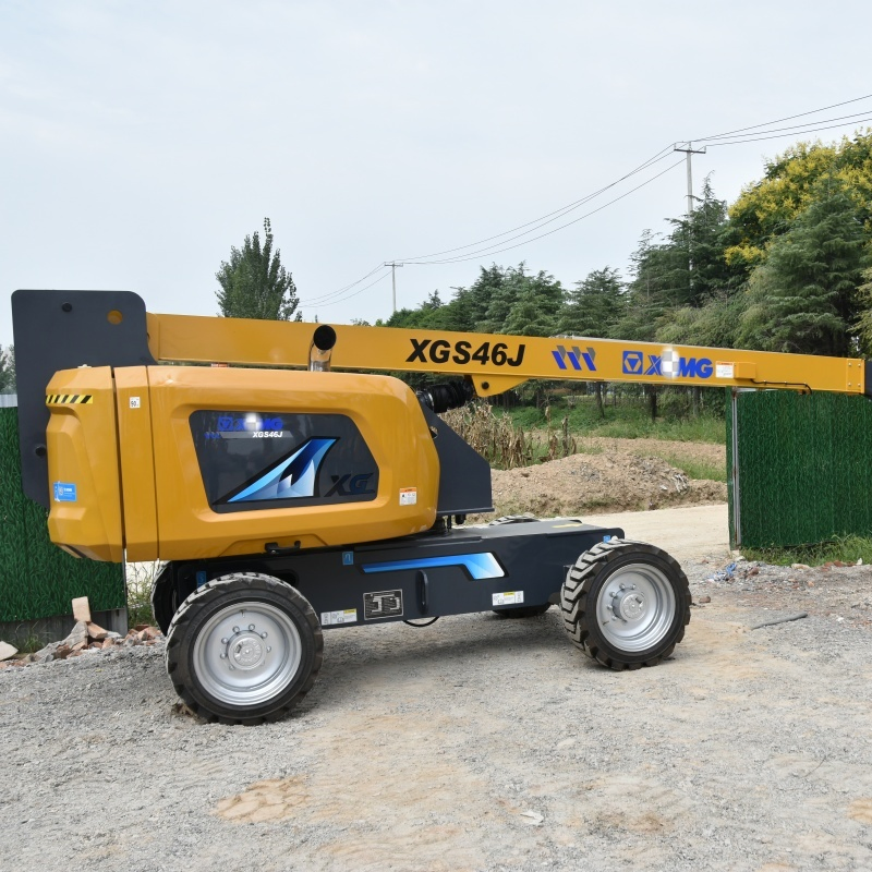 Compact Articulating Boom Aerial Work Platform for Narrow Street Work