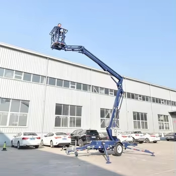 Trailer Mounted Towable Boom Lift 16m 14m 12m 10m Aerial Work Platform Man Lift