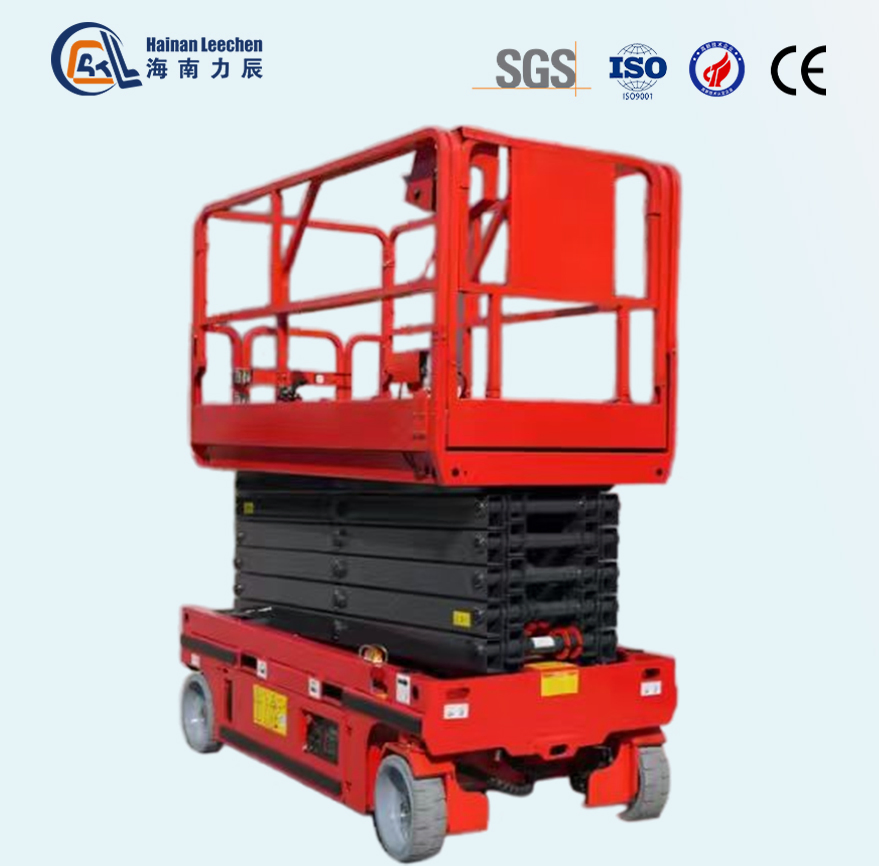 4-12m Electric Scissor Lifting Platform Wheeled Hand Indoor and Outdoor Special Transport Hydraulic Lift Aerial Work Vehicle