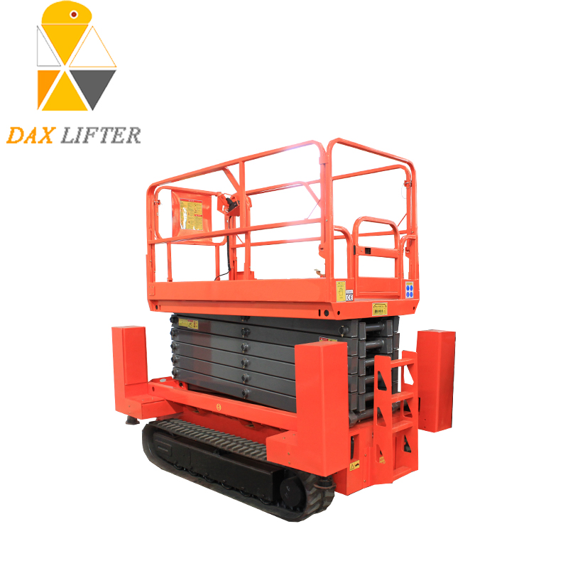 Good Standard Rough Terrain Crawler Type Scissor Lift Table for Construction