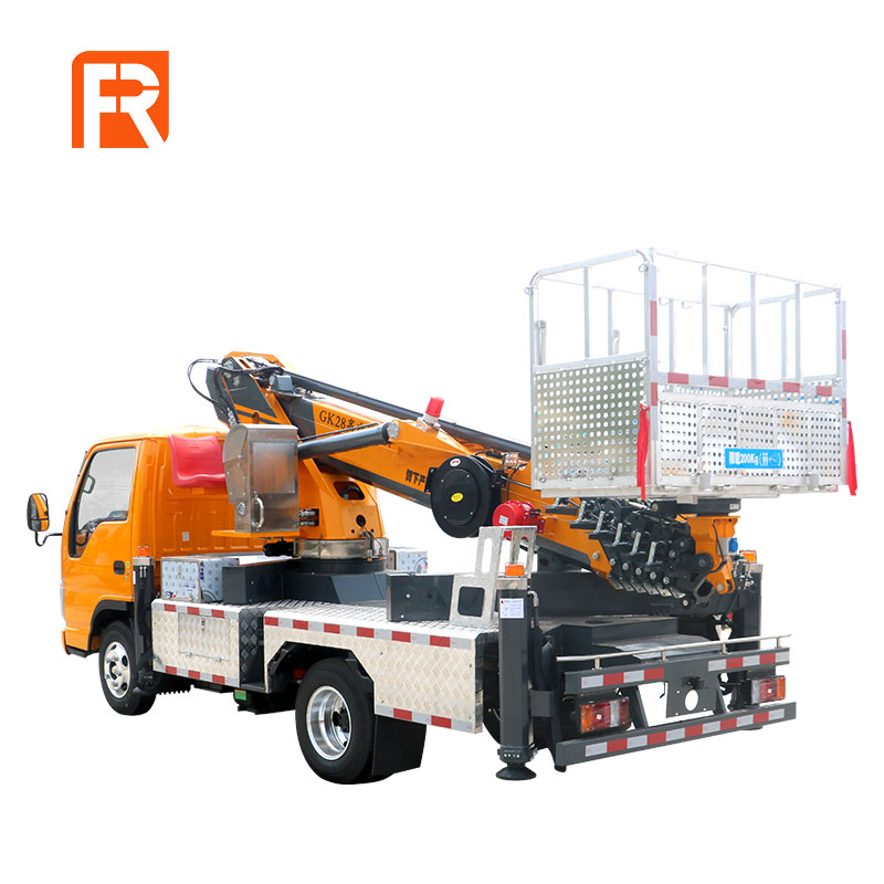 18~60m Trucks with Boom Lifts, Straight Boom Telescopic Truck Mounted Aerial Lift, Van Mounted Aerial Lift