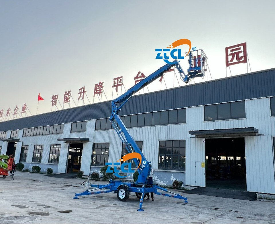 10-18m Aerial Towable Boom Lift Trailer Mounted Truck Used for Cherry Picker