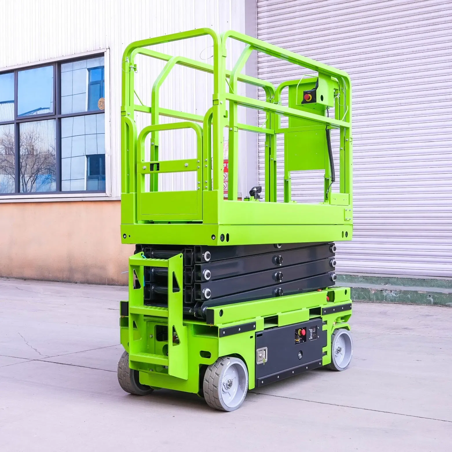 Push-Around Vertical Mast Lifts Platform Height Factory Workshop Hydraulic Lift