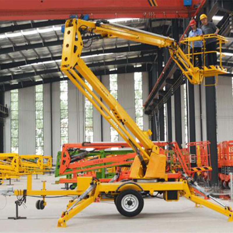 Aerial Work Platform Trailer Mounted Articulating Telescopic Towable Boom Lift
