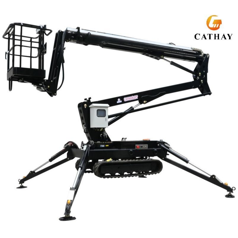 10~22m Diesel Battery Indooor Outdoor Track Crawler Spider Boom Lift with CE