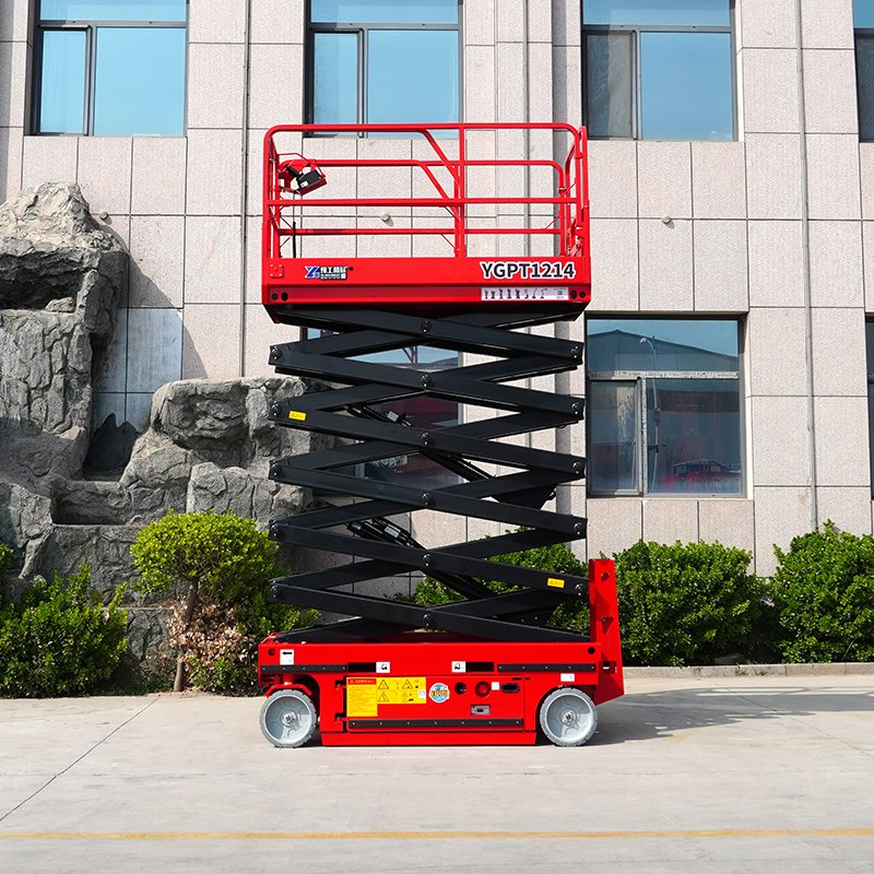 Large Size 14m Hydraulic Mobile Electric Scissor Lift Indoor Outdoor Aerial Lifts Man Lift Elevated Work Platform for Sale