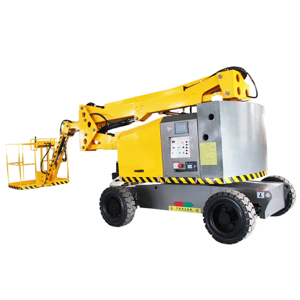 10-22m Boom Telescopic Lift 2-3 Person Aerial Work Truck Hydraulic Diesel Curved Arm Elevator Boom Lift