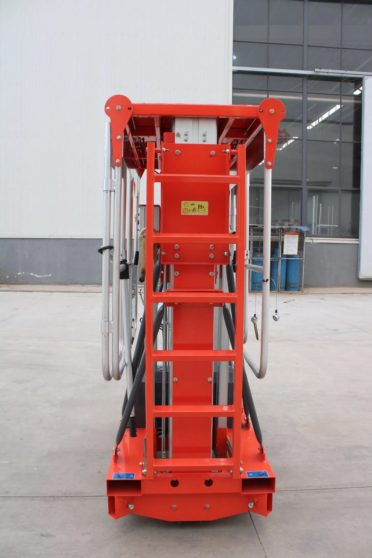 CE Approved 6m-16m Gtwy2 Series Double Mast Portable Vertical Hydraulic Ladder Aluminum Alloy Mast Electric Man Lift Towable Telescopic Boom Lift Gtwy