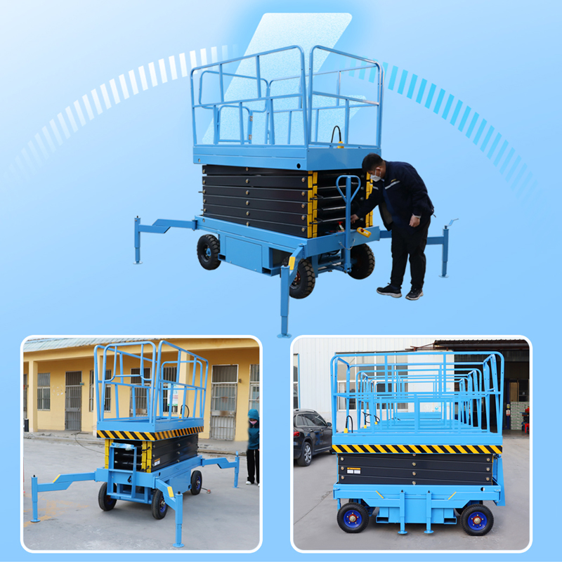 4m 6m 10m 12m 16m Mobile Self Propelled Aerial Work Platform Electric Scissor Lift Electric Scaffolding