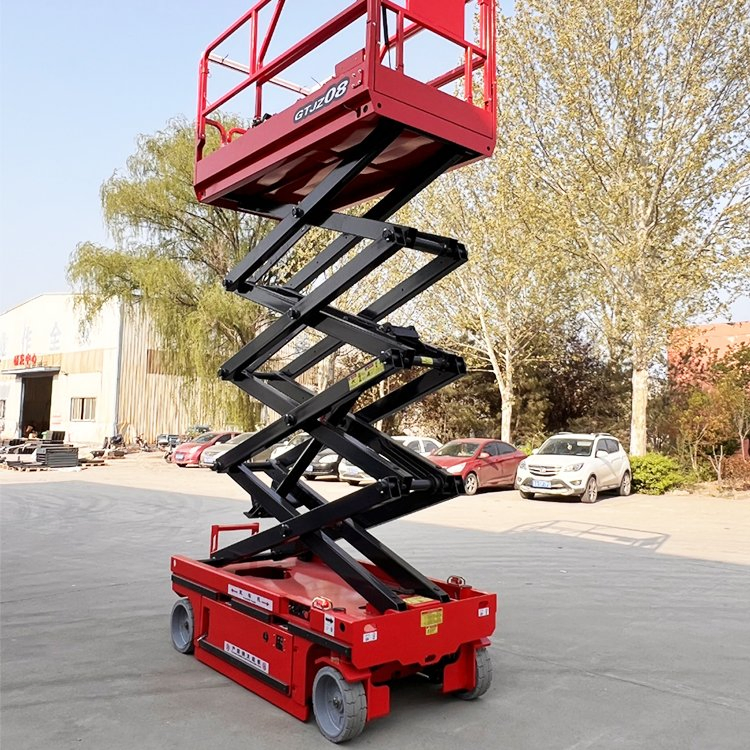 Electric Mobile Aerial Work Platform Vehicle Compact Design for Indoor/Outdoor Use