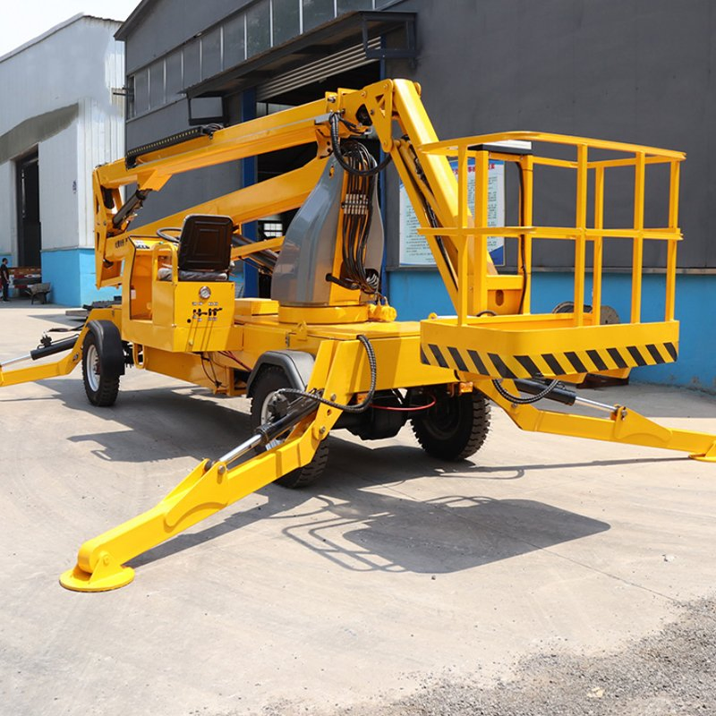 Aerial Work Platform Trailer Mounted Articulating Telescopic Towable Boom Lift