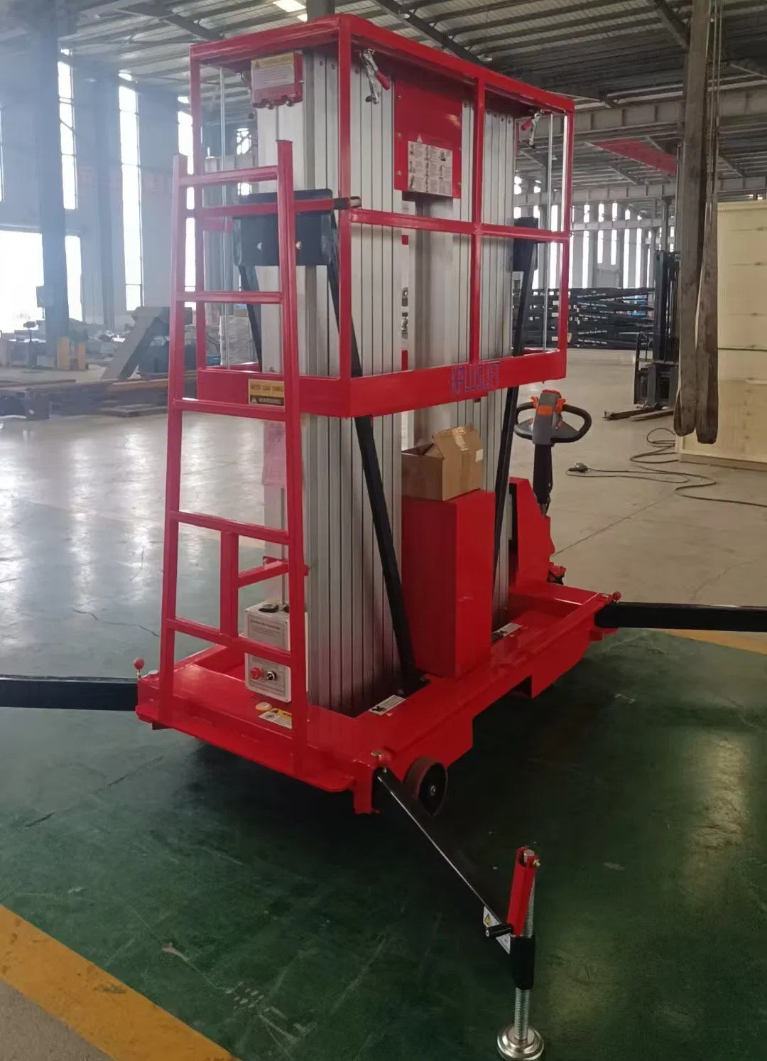 Kpluslift Aluminum Alloy Lift Single &amp; Double Mast Mobile Elevated Work Platform