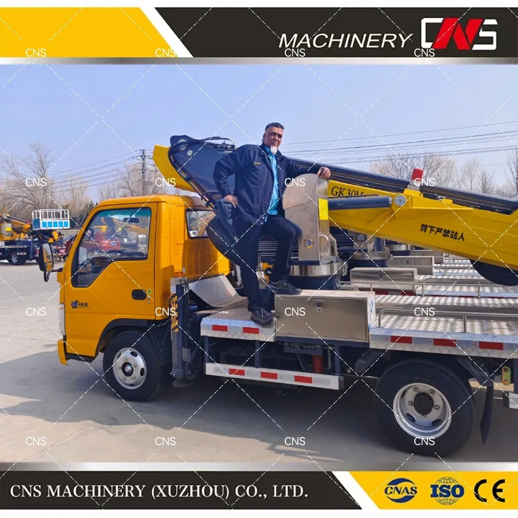 China Factory Manlift Price Boom Lift with Bucket Truck Mounted Aerial Work Telescopic Boom New Aerial Platform