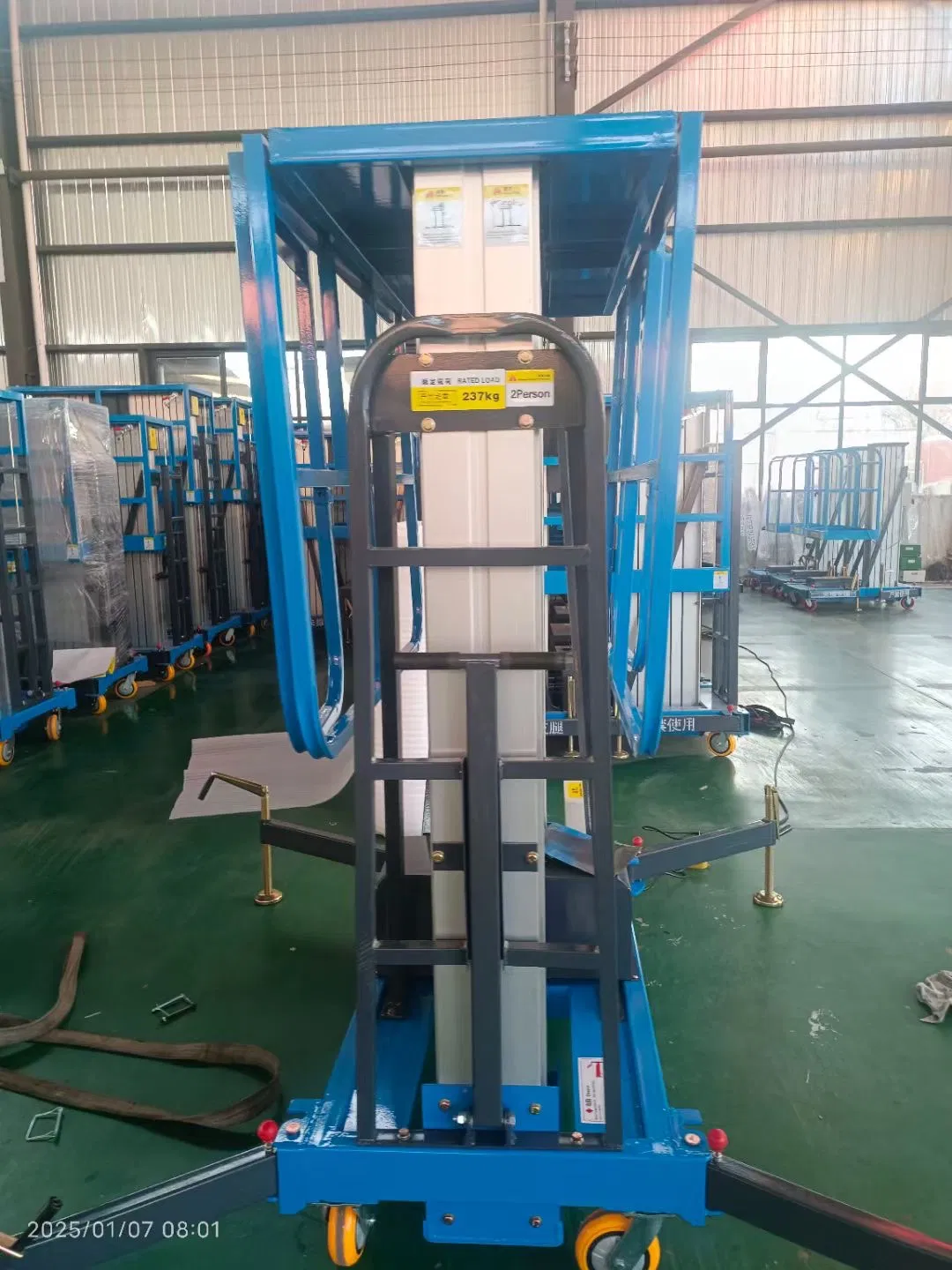 Aluminum Alloy Single-Column Lifting Platform - Indoor Light-Duty Personnel Lifting Platform