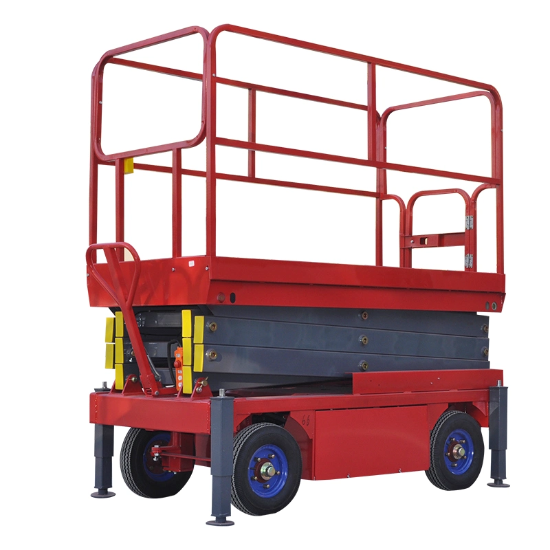 6m 8m 12m 14m 16m 18m Mobile Trailer Mounted Electric Hydraulic Man Scissor Lift Aerial Working Lift