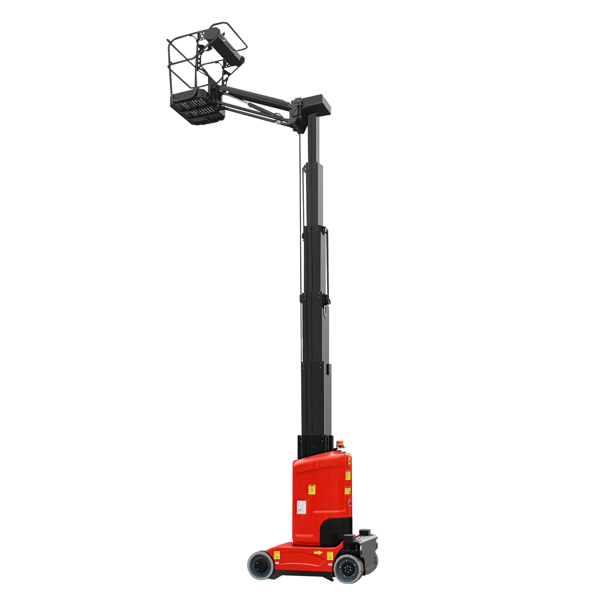 Compact Self Propelled Telescopic Mast Boom Manlift Aerial Work Platform