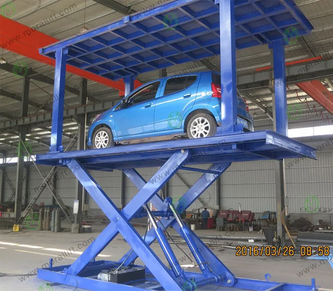 Hydraulic Garage Parking Scissor Car Lift View 6