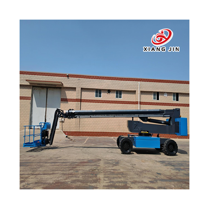 Fruit Picking Lift Trailer Mounted Lift D Cherry Picker Hydraulic Crane Telescopic Boom Lifter