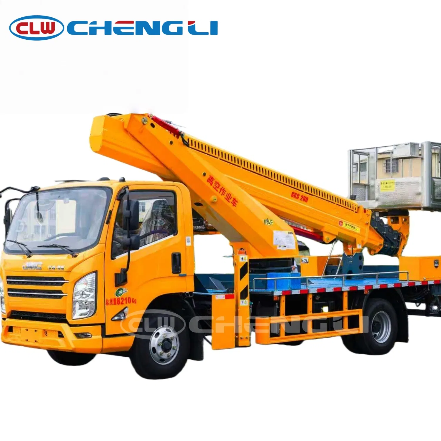 Truck-Mounted Aerial Work Platforms with Compact Stowed Dimensions for Urban Construction
