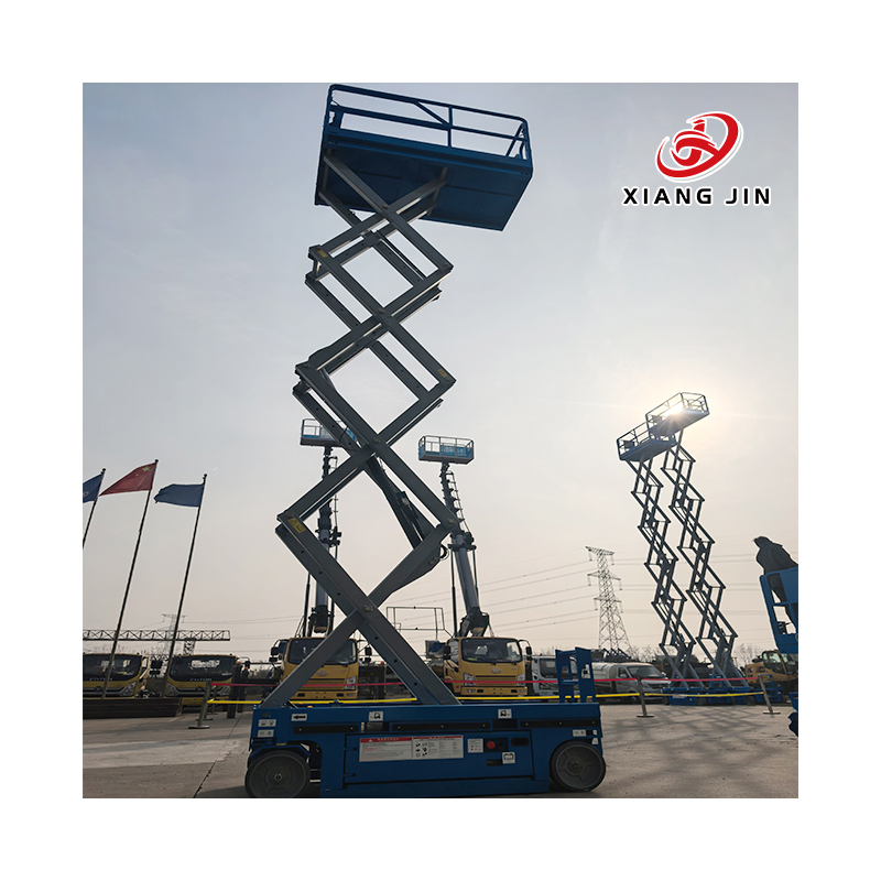 Crawler Self-Propelled Hydraulic Scissor Lift Outdoor Aerial Work Vehicle Rough Terrain Outrigger Diesel Powered Lift