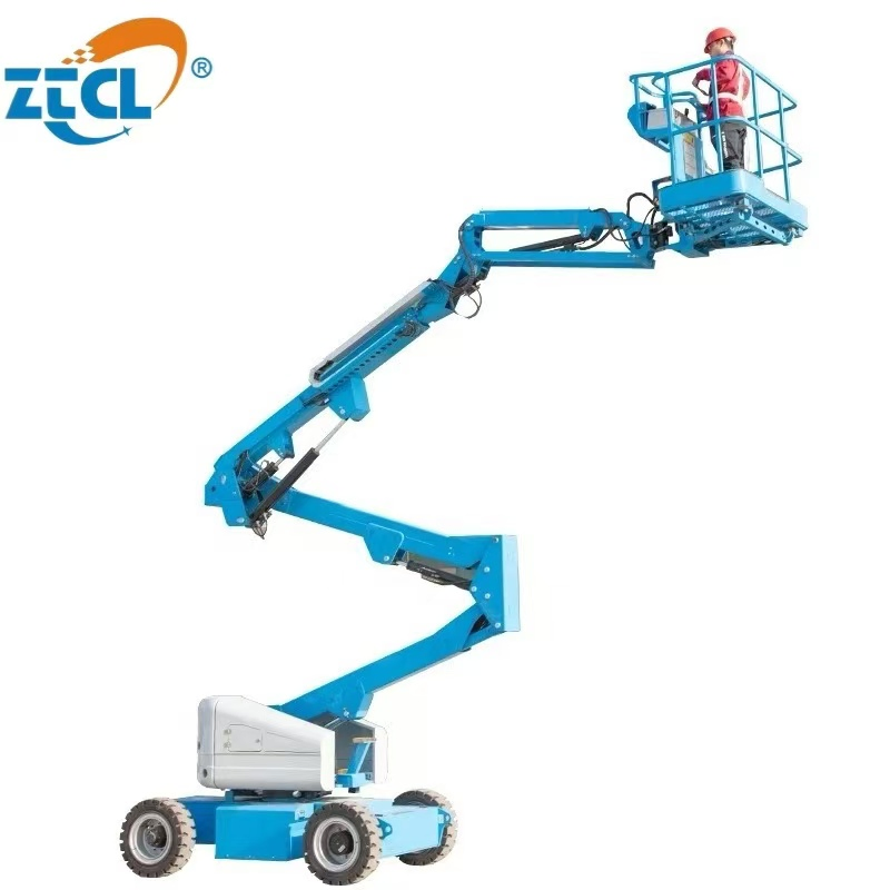 Ztcl 18m 20m 30m 38m Pick up Picker Hydraulic Diesel Power Man Articulating Telescopic Boom Lift for Lifting Huma