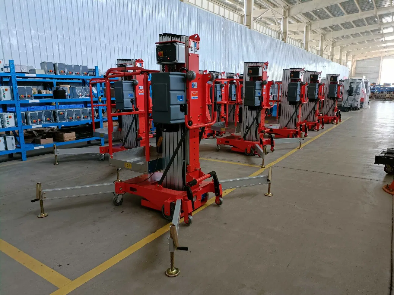 Working Height From 7 to 14 Meters Push Around Vertical Mast Lifts Scissor Lift Man Lift Cherry Picker Boom Lift Vertical Mast Lift