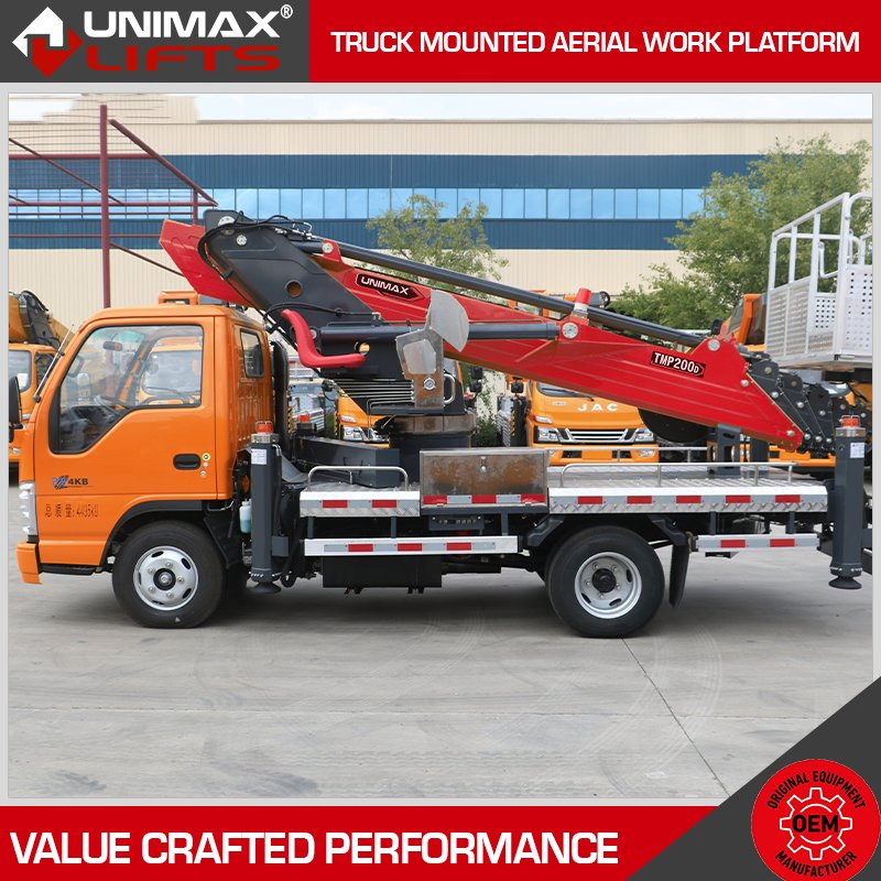 Compact Aichi Clw Sinoboom Liugong Versalift Terex Multitel 20m 35m 40m 45m 60m Aerial Work Platform Truck Mounted Lift Mobile Work Platform Mounted Boom Lift