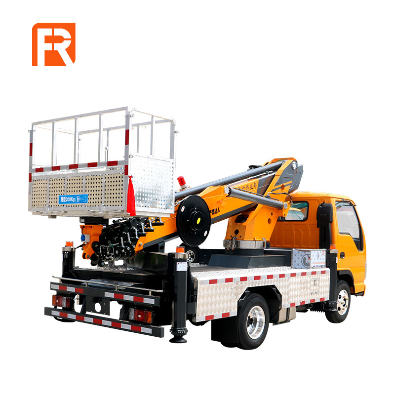 18~60m Trucks with Boom Lifts, Straight Boom Telescopic Truck Mounted Aerial Lift, Van Mounted Aerial Lift
