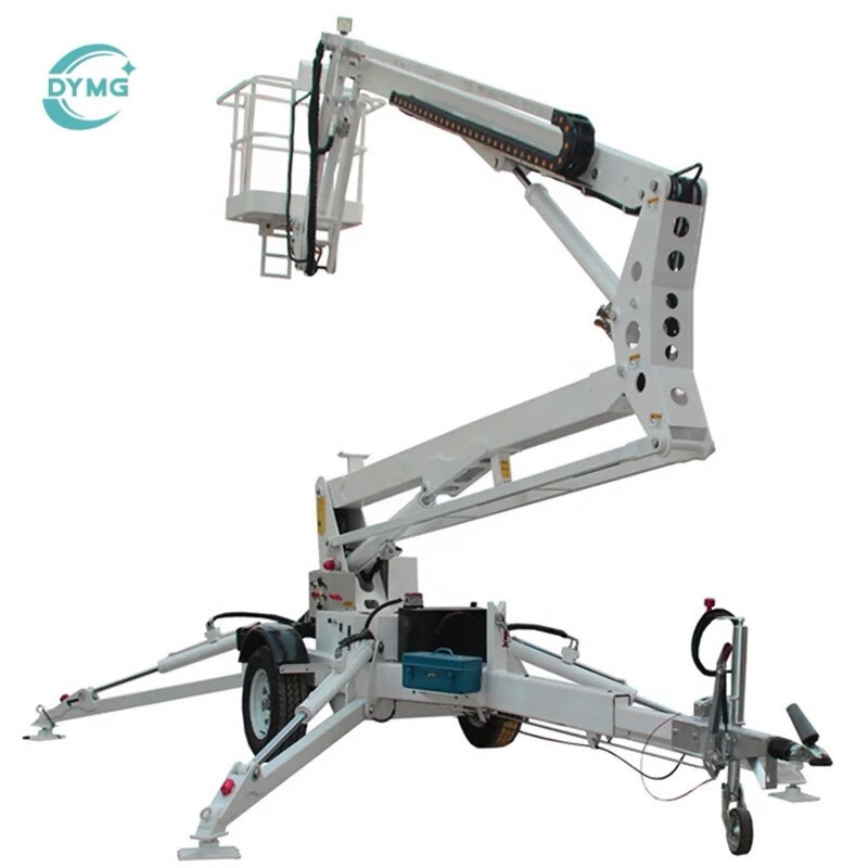 Dymg Truck Mounted Boom Lift Aerial Work Platform Mobile High End 10m to 20m Electric Boom Lift