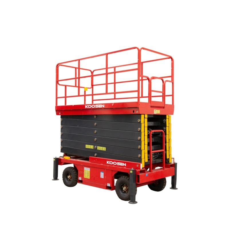 4-16m Push-Around Mobile Theater Stage Lighting Performance Venue Self-Propelled Scissor Lift