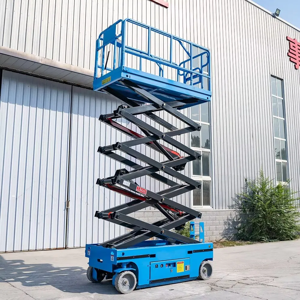 Easy Maintenance Mobile Elevated 10 Meter 15 Meter Lifting Platform Electric Scissor Aerial Work Elevating Movable Lift Platform
