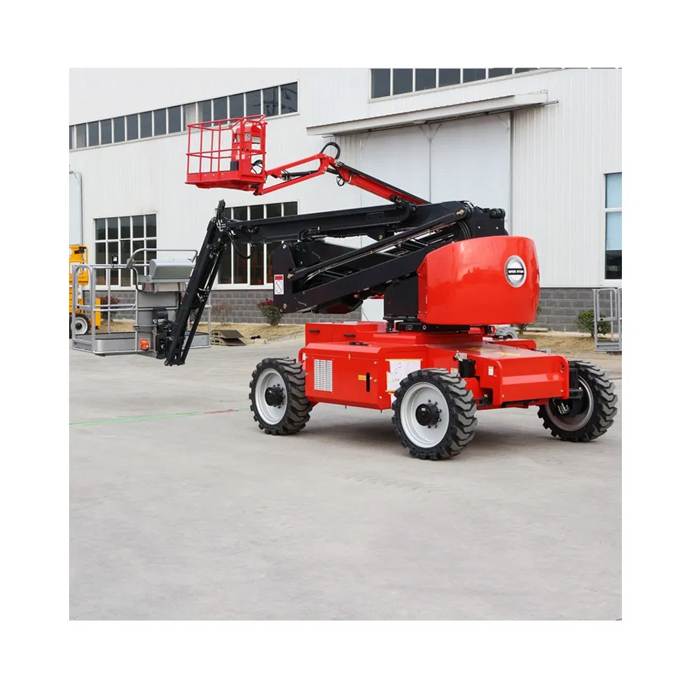16m/230kg Self-Propelled Aerial Work Man Lift Trailer Mounted Electric Articulating Boom Lifts Platform for Sales