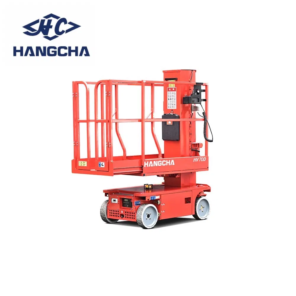 Hangcha Good Quality Push Around Vertical Lift with Single Mast