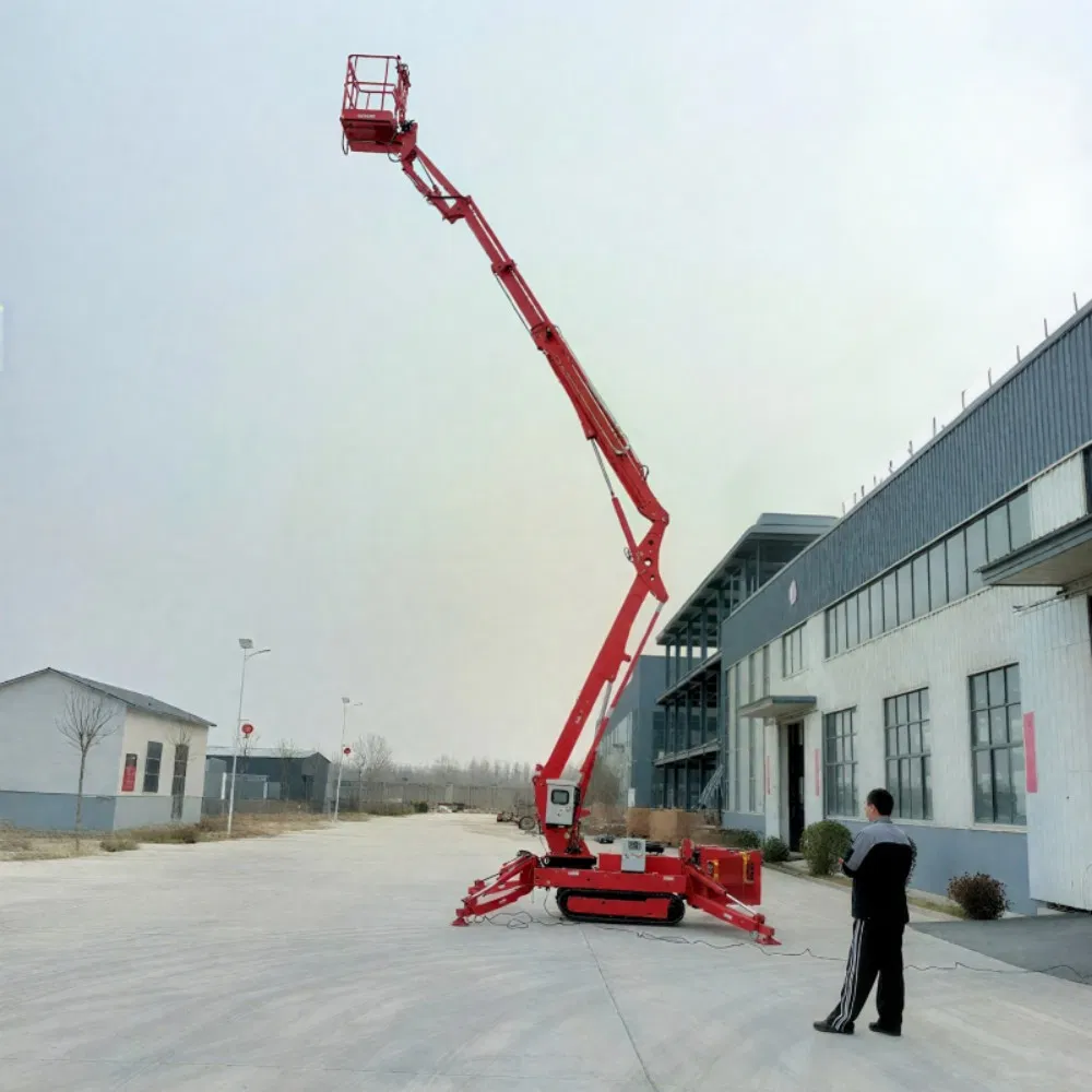 16m/230kg Self-Propelled Aerial Work Man Lift Trailer Mounted Electric Articulating Boom Lifts Platform for Sales