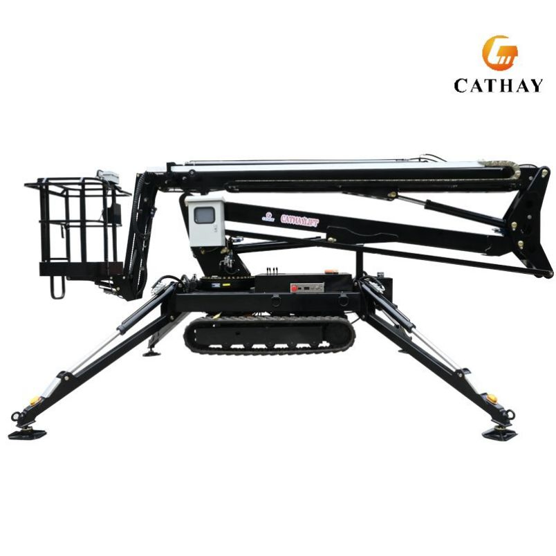 10~22m Diesel Battery Indooor Outdoor Track Crawler Spider Boom Lift with CE