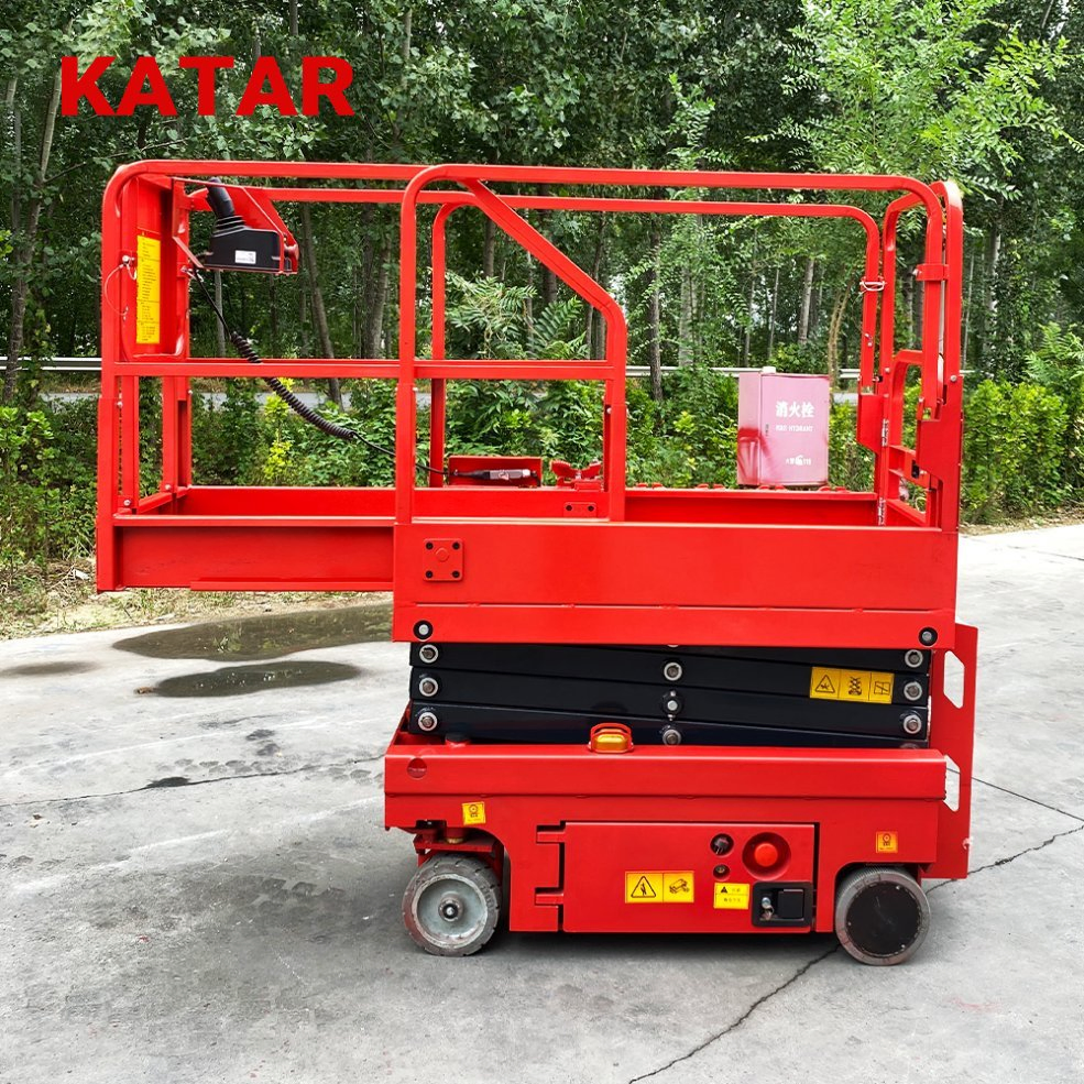 12m 14m Rough Terrain Outdoor Electric Lifting Equipment Man Lift Scissor Lift