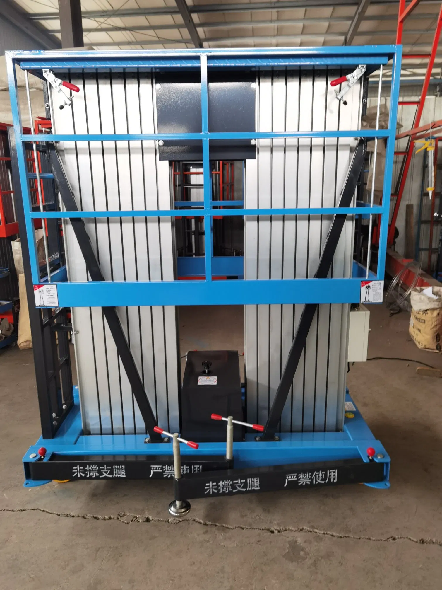 Push Around Vertical Max Working Height 4m 8m 10m 18m Aluminum Electric One Man Single Mast Lifts Person Lifter for Sale